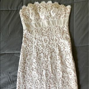 Cream & Nude lace dress